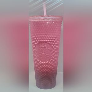 Starbucks Blush Gradient Bling Cup holiday 2022 Wax Berry Venti (24oz)